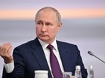 Russian president Vladimir Putin is seen. 