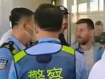 Lionel Messi was detained at Beijing airport. Lionel Messi was detained at Beijing airport.