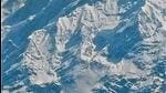 A snow avalanche occurred in the mountains behind Kedarnath shrine at around 8:56 am on Monday. (HT Photo)