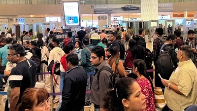 Several flights were delayed at the Mumbai airport after the temporary closure of the main runway. (File photo) Several flights were delayed at the Mumbai airport after the temporary closure of the main runway. (File photo)