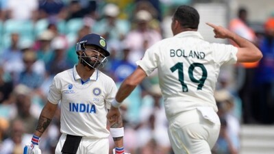 Kohli fell on 49 on Day 5, starting India's collapse (AP)