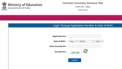 CUET PG 2023 admit card out for June 13 and June 14 exams at cuet.nta.nic.in CUET PG 2023 admit card out for June 13 and June 14 exams at cuet.nta.nic.in