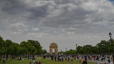 Dark clouds above India Gate in New Delhi on Sunday. (Sanchit Khanna/HT Photo) Dark clouds above India Gate in New Delhi on Sunday. (Sanchit Khanna/HT Photo)