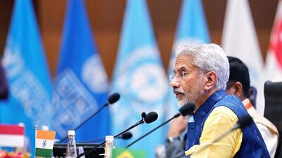External affairs minister S Jaishankar chairing the G20 development ministers’ meeting in Varanasi. (ANI PHOTO) External affairs minister S Jaishankar chairing the G20 development ministers’ meeting in Varanasi. (ANI PHOTO)