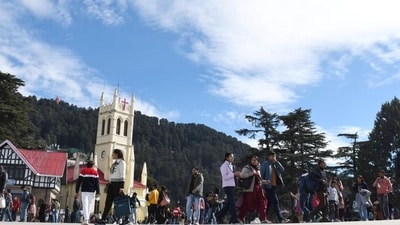 Shimla is currently facing a surge in tourist numbers, with advance bookings for the Kalka Shimla Rail and private buses completely full for the next 15 days. Hotels in Shimla and nearby areas are operating at full capacity, indicating a 100% occupancy rate over the recent weekend. The tourist influx is expected to continue for the next 10 days, leading to a crowded scenario. It is advisable to avoid Shimla if you are seeking a peaceful vacation. (HT photo) Shimla is currently facing a surge in tourist numbers, with advance bookings for the Kalka Shimla Rail and private buses completely full for the next 15 days. Hotels in Shimla and nearby areas are operating at full capacity, indicating a 100% occupancy rate over the recent weekend. The tourist influx is expected to continue for the next 10 days, leading to a crowded scenario. It is advisable to avoid Shimla if you are seeking a peaceful vacation. (HT photo)