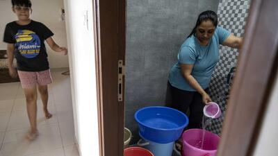 Mumbai, India - Feb. 13, 2020: A 507-household Promenade Co-Operative Housing Society in Ghatkopar says that they have paid  ₹10 lakh for water tankers since the last 20 days. Even when the other parts of the city are not facing any water issues, their usual water tanker bills are to the tune of  ₹4 lakh per month. They say that BMC only supplies them 50-55% of the water supply in Mumbai, India, on Thursday, February 13, 2020. (Photo by Satish Bate/ Hindustan Times) (Hindustan Times)
