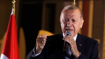 Erdogan’s nimble foreign policy in recent years helped him establish an image as a nationalist. (REUTERS)