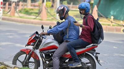 The Delhi government in February banned all such operators from offering any bike-taxi services in the Capital under the Motor Vehicles Act, 1988, and also warned that riders found violating the rules will be fined up to ₹10,000 and even face suspension of licence for a minimum of three years. (Raj K Raj/HT Photo) The Delhi government in February banned all such operators from offering any bike-taxi services in the Capital under the Motor Vehicles Act, 1988, and also warned that riders found violating the rules will be fined up to ₹10,000 and even face suspension of licence for a minimum of three years. (Raj K Raj/HT Photo)