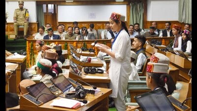 The bal sansad was organised to mark “World Day Against Child Labour” (Deepak Sansta / HT) The bal sansad was organised to mark “World Day Against Child Labour” (Deepak Sansta / HT)