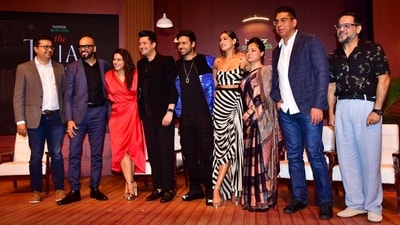 Kajol also posed with her co-stars. The Trial's cast includes (from Kajol's right) Jisshu Sengupta, Gaurav Pandey, Kubbra Sait, Sheeba Chaddha and Alyy Khan (not pictured here) in key roles. Kajol also posed with her co-stars. The Trial's cast includes (from Kajol's right) Jisshu Sengupta, Gaurav Pandey, Kubbra Sait, Sheeba Chaddha and Alyy Khan (not pictured here) in key roles.