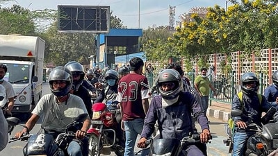 The Delhi government’s notifications in February had banned the aggregators from offering any bike taxi services. (PTI) The Delhi government’s notifications in February had banned the aggregators from offering any bike taxi services. (PTI)