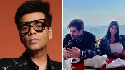 Karan Johar recalled holding Suhana Khan and Agastya Nanda in his arms. Karan Johar recalled holding Suhana Khan and Agastya Nanda in his arms.