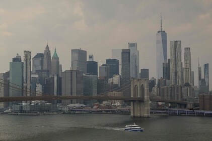 The Skyline of lower Manhattan and Brooklyn Bridge. (AFP) The Skyline of lower Manhattan and Brooklyn Bridge. (AFP)