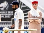 India's Virat Kohli passes through the winner's mace during the presentation ceremony as Australia wins the ICC World Test Championship Final 2023. India's Virat Kohli passes through the winner's mace during the presentation ceremony as Australia wins the ICC World Test Championship Final 2023.