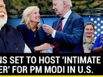 BIDENS SET TO HOST 'INTIMATE DINNER' FOR PM MODI IN U.S. BIDENS SET TO HOST 'INTIMATE DINNER' FOR PM MODI IN U.S.