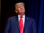 Former U.S. President and Republican presidential candidate Donald Trump attends the North Carolina Republican Party convention in Greensboro, North Carolina,