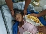 Bella Montoya seen lying unconscious in a coffin after which she was rushed to a hospital. 