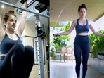 Kangana Ranaut shares a video of her workout session. Kangana Ranaut shares a video of her workout session.