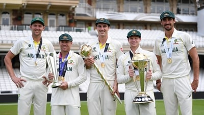 This Australia team has fallen short on two counts — winning a Test series in India and the Ashes in England. (ICC Twitter) This Australia team has fallen short on two counts — winning a Test series in India and the Ashes in England. (ICC Twitter)