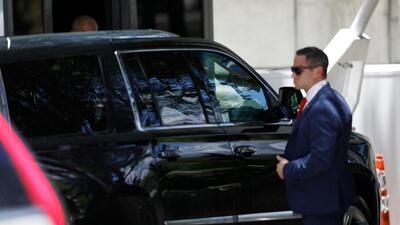 Former president Donald Trump arrives at the Wilkie D. Ferguson Jr United States Federal Courthouse to be arraigned on charges of mishandling classified documents in Miami, Florida, on Tuesday. (AFP) Former president Donald Trump arrives at the Wilkie D. Ferguson Jr United States Federal Courthouse to be arraigned on charges of mishandling classified documents in Miami, Florida, on Tuesday. (AFP)