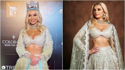 Miss World Karolina Bielawska visits India. (Instagram) Miss World Karolina Bielawska visits India. (Instagram)
