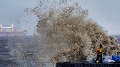 Cyclone Biparjoy is barrelling up the Arabian Sea off India’s western coast (PTI) Cyclone Biparjoy is barrelling up the Arabian Sea off India’s western coast (PTI)