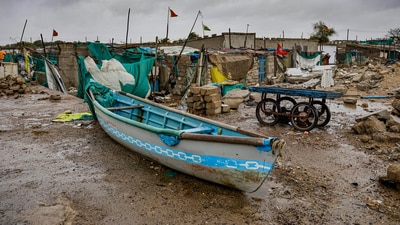 Earlier, Prime Minister Narendra Modi had a telephonic conversation with Gujarat Chief Minister Bhupendra Patel regarding the impending Cyclone Biparjoy and assured all possible help to the state. (PTI) Earlier, Prime Minister Narendra Modi had a telephonic conversation with Gujarat Chief Minister Bhupendra Patel regarding the impending Cyclone Biparjoy and assured all possible help to the state. (PTI)