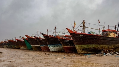 “As many as 56 trains heading to Gandhidham, Veraval, Okha, Porbandar in coastal Gujarat have been short-terminated at Ahmedabad, Rajkot and Surendranagar. Around 95 trains are being proposed for cancellation between June 13 to June 15,” the release said. (PTI) “As many as 56 trains heading to Gandhidham, Veraval, Okha, Porbandar in coastal Gujarat have been short-terminated at Ahmedabad, Rajkot and Surendranagar. Around 95 trains are being proposed for cancellation between June 13 to June 15,” the release said. (PTI)