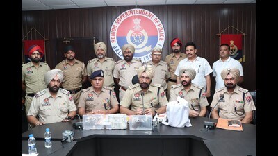 Senior superintendent of police (SSP) Mukhwinder Singh Bhullar said the accused has been identified as Gujral Singh, a resident of Bhoot village in Kapurthala district. (HT Photo)