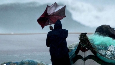 The formation process of cyclone Biparjoy began in the Arabian Sea. (REPRESENTATIVE IMAGE) (HT_PRINT) The formation process of cyclone Biparjoy began in the Arabian Sea. (REPRESENTATIVE IMAGE) (HT_PRINT)