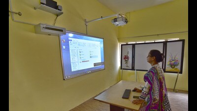 These classes would be equipped with smart classroom equipment, smart furniture for the students: Sukhvinder Sukhu (HT File Photo) These classes would be equipped with smart classroom equipment, smart furniture for the students: Sukhvinder Sukhu (HT File Photo)