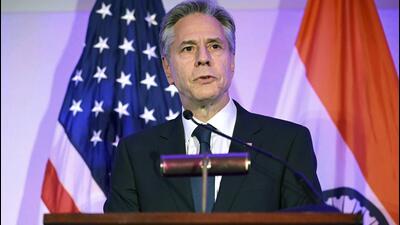 US Secretary of State Antony Blinken at the US-India Business Council Ideas Summit in Washington on Monday. (AP Photo) US Secretary of State Antony Blinken at the US-India Business Council Ideas Summit in Washington on Monday. (AP Photo)