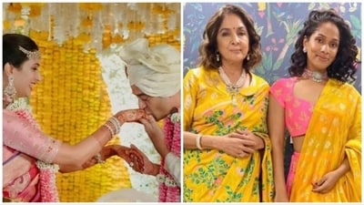 Neena Gupta has reacts to daughter Masaba Gupta's ex-husband Madhu Mantena's wedding post with wife Ira Trivedi. Neena Gupta has reacts to daughter Masaba Gupta's ex-husband Madhu Mantena's wedding post with wife Ira Trivedi.