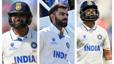 Rohit Sharma, Virat Kohli, Ajinkya Rahane Rohit Sharma, Virat Kohli, Ajinkya Rahane
