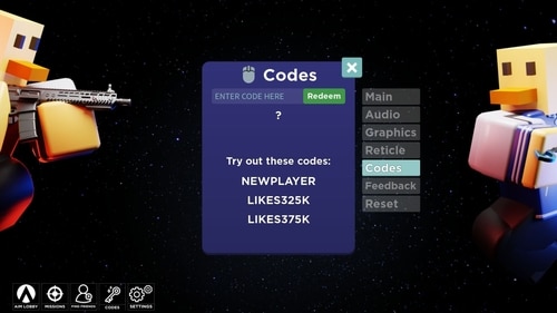 Redeem screen. (Image Credit: Aim Lab Official) Redeem screen. (Image Credit: Aim Lab Official)