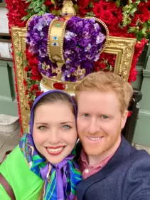 Prince Harry look alike Rhys Whittock with his fiancee. Prince Harry look alike Rhys Whittock with his fiancee.