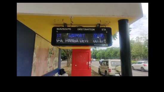 Chandigarh has 416 bus queue shelters. (HT Photo)