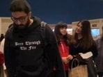 Abhishek Bachchan, Aaradhya Bachchan and Aishwarya Rai at Mumbai airport. (Pics: Viral Bhayani and Yogen Shah) Abhishek Bachchan, Aaradhya Bachchan and Aishwarya Rai at Mumbai airport. (Pics: Viral Bhayani and Yogen Shah)