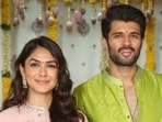Mrunal Thakur and Vijay Deverakonda at the launch of their Telugu film VD13. Mrunal Thakur and Vijay Deverakonda at the launch of their Telugu film VD13.