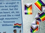 Some middle schoolers have been accused of tearing down Pride decorations after they were asked to wear rainbow colours to school (WCVB Channel 5 Boston screenshot/YouTube and msms_marcus/Instagram) Some middle schoolers have been accused of tearing down Pride decorations after they were asked to wear rainbow colours to school (WCVB Channel 5 Boston screenshot/YouTube and msms_marcus/Instagram)