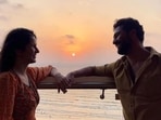 Vicky Kaushal and Katrina Kaif looked beautiful together in the latest Instagram picture shared by him. Vicky Kaushal and Katrina Kaif looked beautiful together in the latest Instagram picture shared by him.