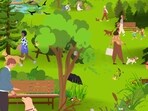 Brain Teaser: Can you find two lost dogs? Brain Teaser: Can you find two lost dogs?