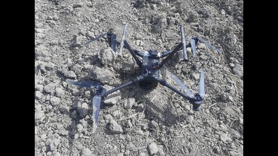 A BSF spokesperson said on specific information, a search operation was launched by BSF on the outskirts of Maboke village. (HT Photo)