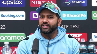 Rohit Sharma during a press conference at the WTC Final (ANI) Rohit Sharma during a press conference at the WTC Final (ANI)