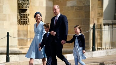 Britain's Catherine, Prince George, Prince William and Princess Charlotte are seen. (AFP) Britain's Catherine, Prince George, Prince William and Princess Charlotte are seen. (AFP)