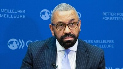 Britain's Secretary of State for Foreign, Commonwealth and Development Affairs James Cleverly. (AFP) Britain's Secretary of State for Foreign, Commonwealth and Development Affairs James Cleverly. (AFP)