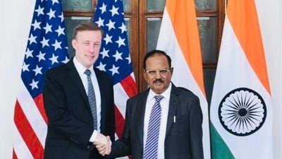 US National Security Advisor Jake Sullivan with Indian National Security Advisor Ajit Doval. US National Security Advisor Jake Sullivan with Indian National Security Advisor Ajit Doval.