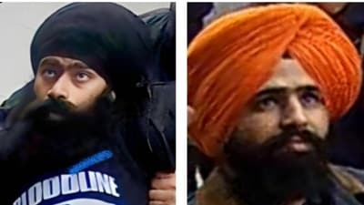 The National Investigation Agency released the photos of suspects in the March 19 violent protest at the Indian high commission in London. (Twitter/NIA) The National Investigation Agency released the photos of suspects in the March 19 violent protest at the Indian high commission in London. (Twitter/NIA)