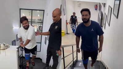 Pant had started his recover at the NCA in April (Rishabh Pant Instagram) Pant had started his recover at the NCA in April (Rishabh Pant Instagram)