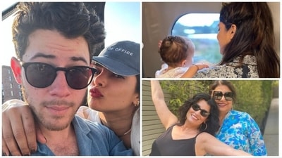 Nick Jonas, Priyanka Chopra and Malti were joined by Denise Jonas and Madhu Chopra on the trip.